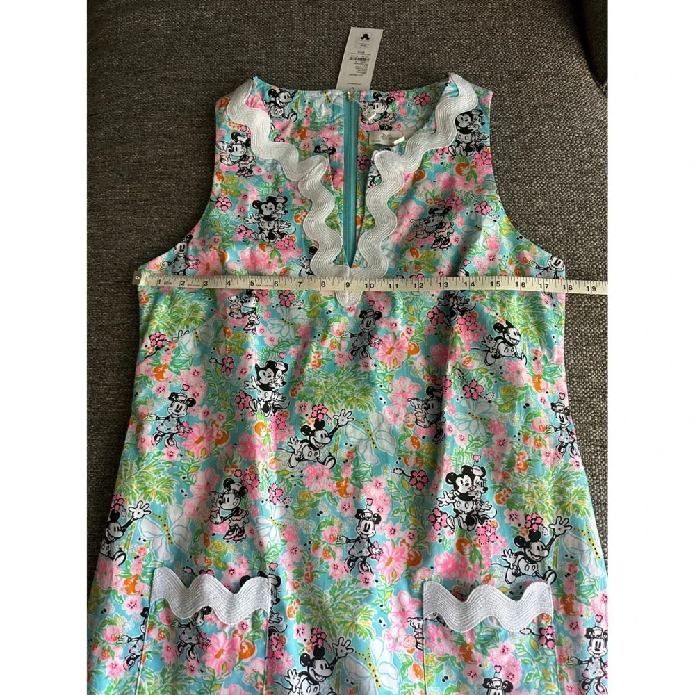 Lilly Pulitzer Disney Roney Shift Dress Lilly Hearts Disney Mickey Minnie NWT 8 - Picture 5 of 14